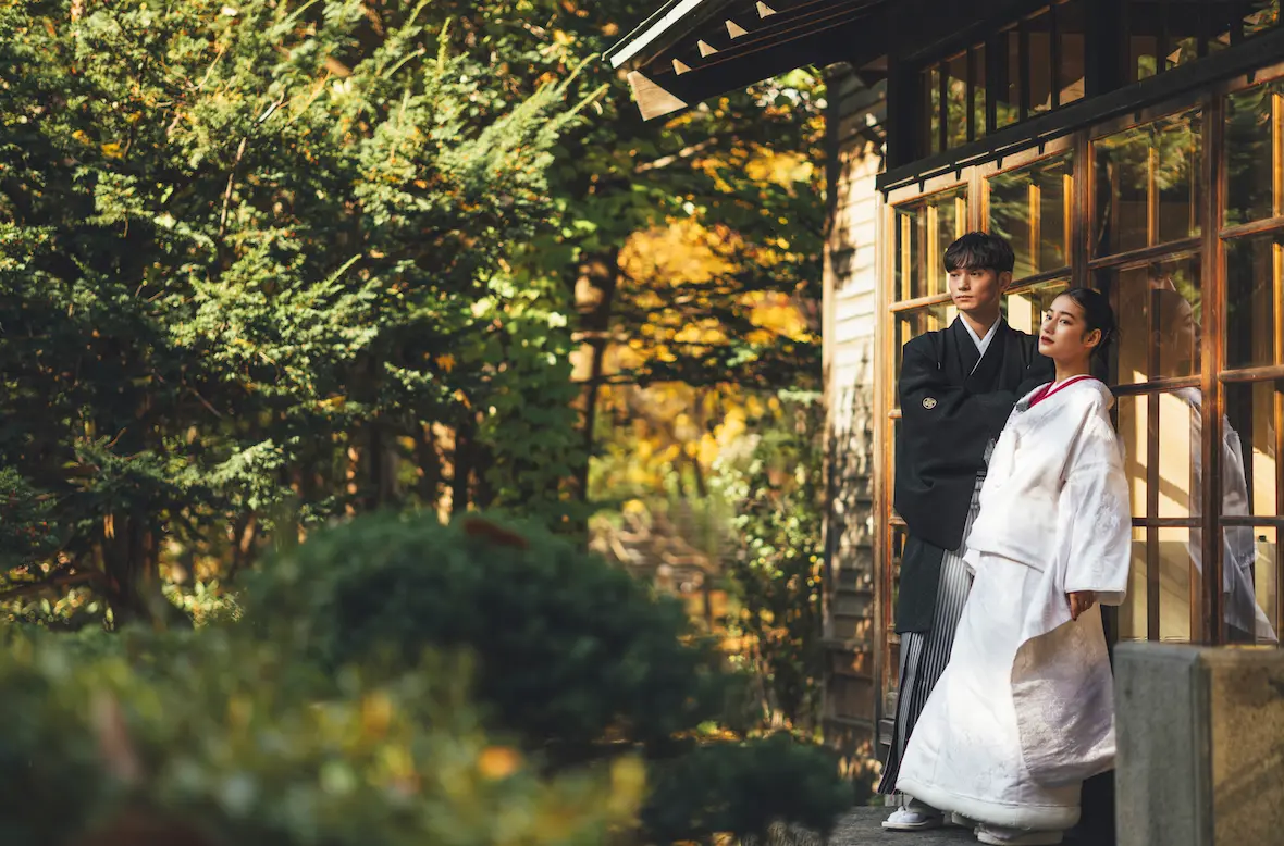 婚礼　撮影　ウェディングフォト　ブライダル　ロケ　和装　札幌　