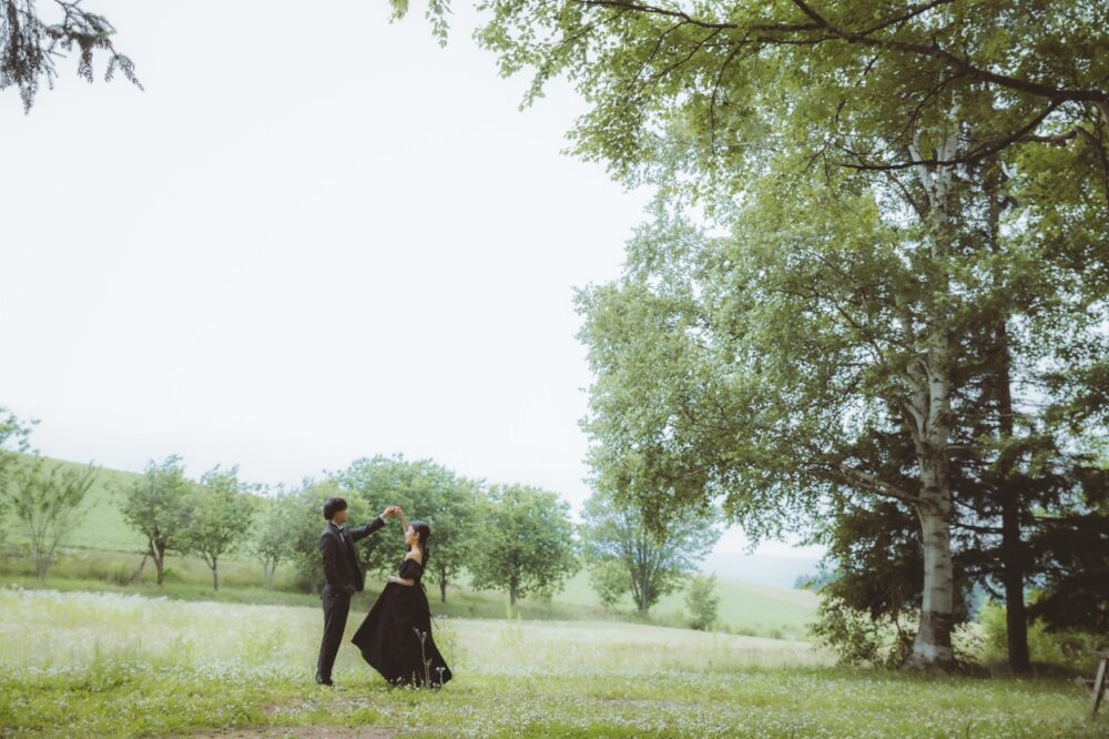 婚礼　記念　ロケ　撮影 ウエディングドレス　札幌