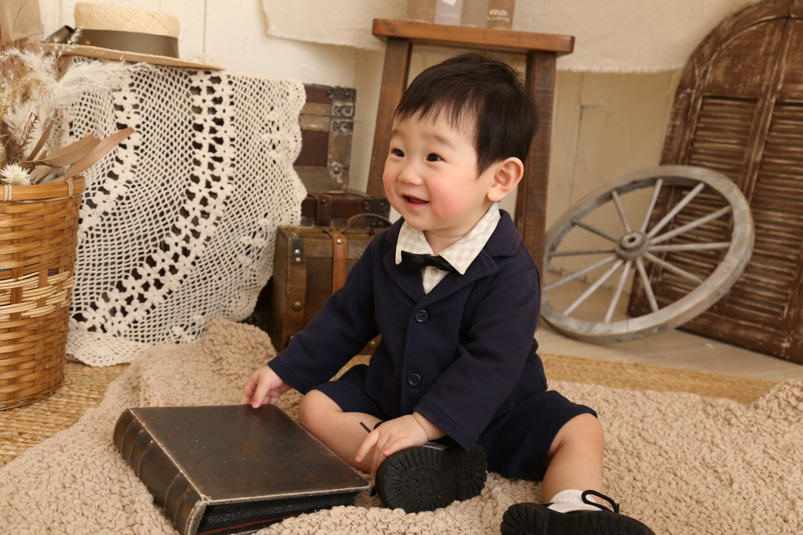 ベビー　記念撮影　フォトスタジオ　ぱれっと　男の子