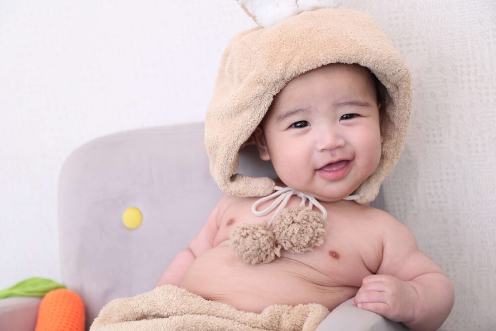 ベビー 赤ちゃん 100日 ベビーフォト 記念 撮影 スタジオ スタジオ撮影 衣装