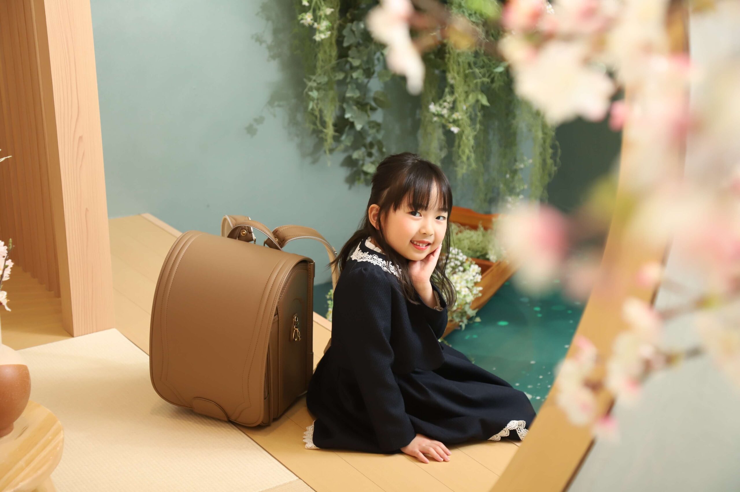 入学　女の子　ランドセル　記念　撮影　スタジオ　スタジオ撮影