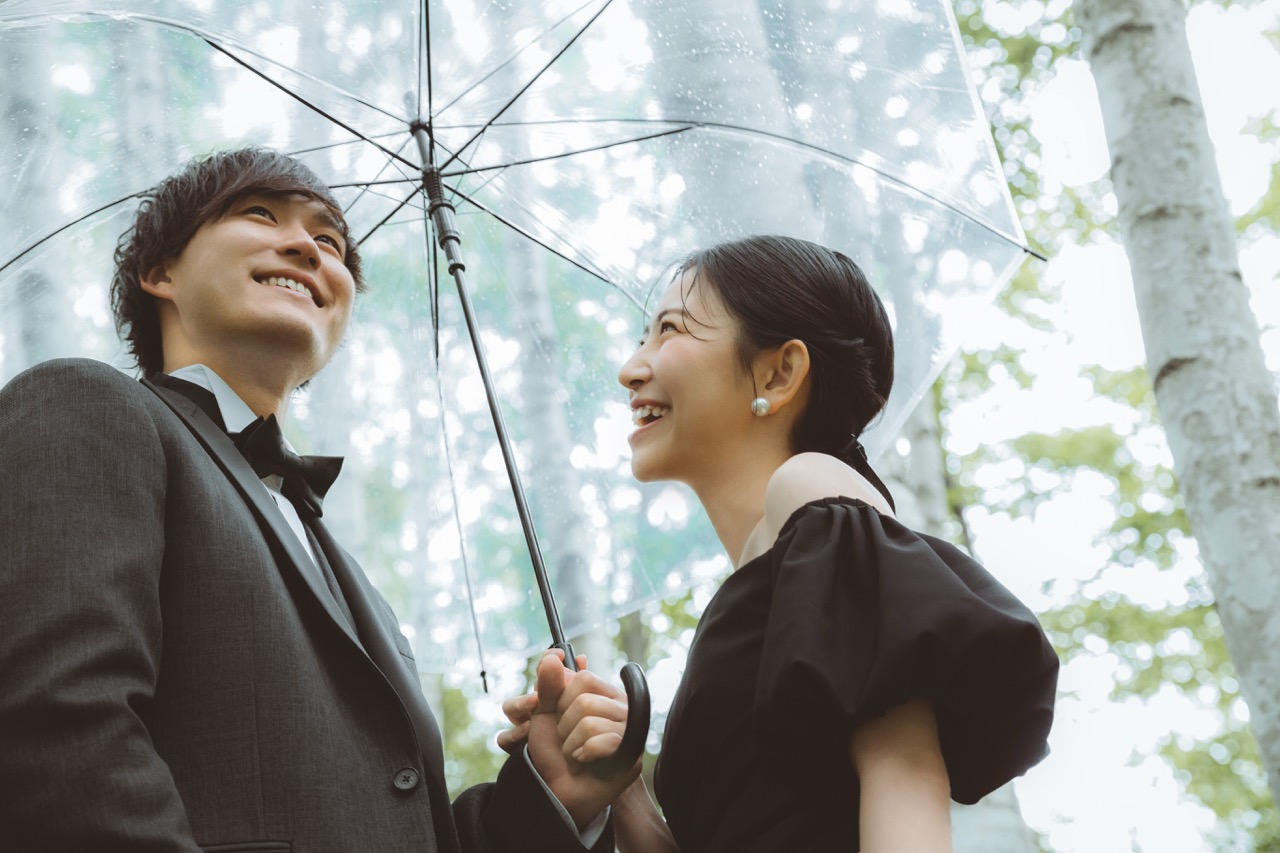 婚礼　記念　ロケ　撮影 ウエディングドレス　札幌