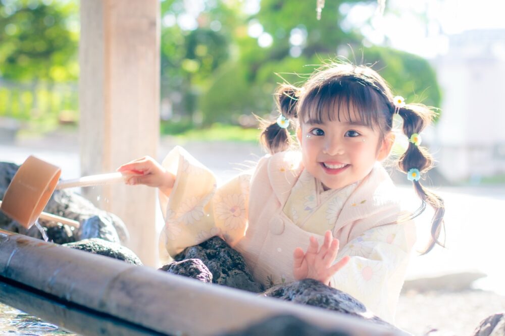 女の子　ロケ　3歳　湯倉神社