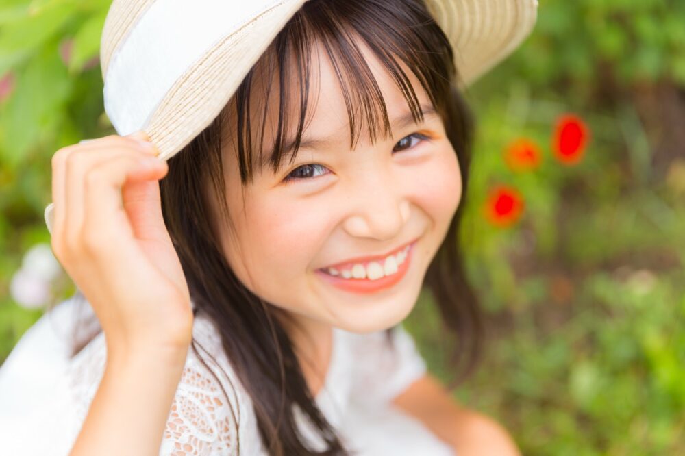 女の子　ロケ　紫竹ガーデン