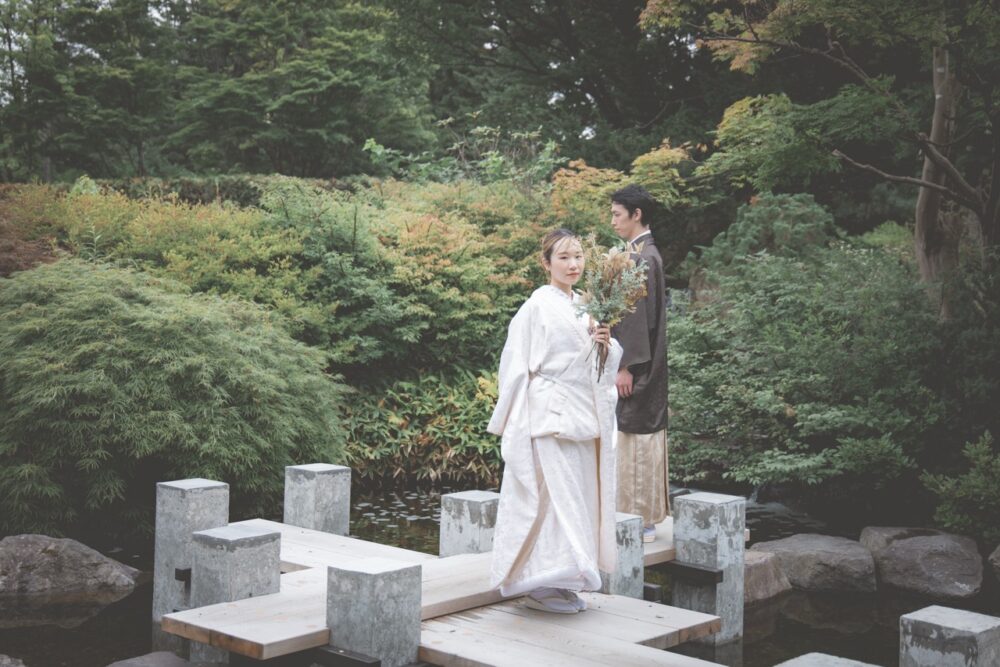婚礼 ロケ 百合が原 世界の庭園