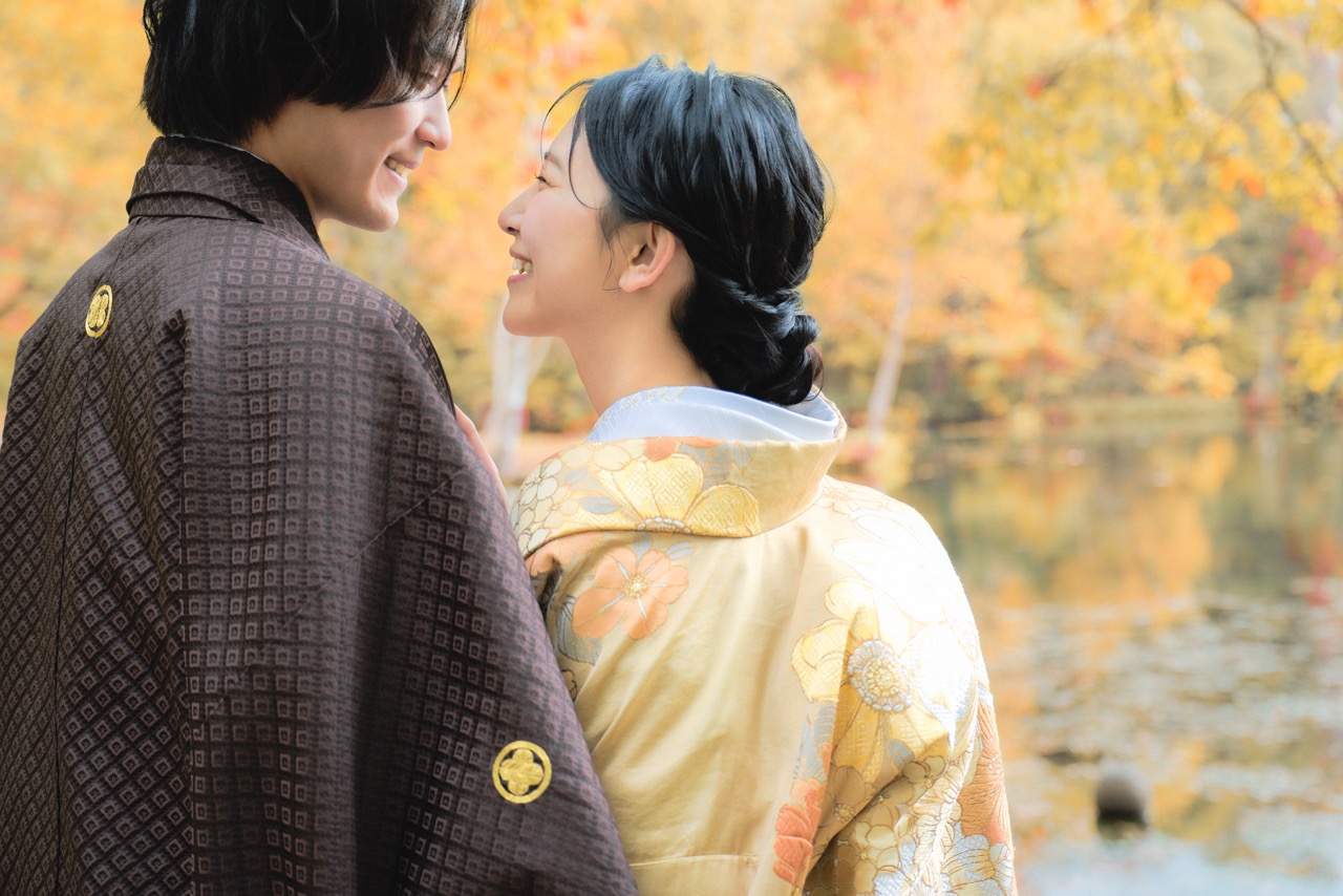 婚礼　記念　ロケ　撮影 ウエディングドレス　札幌