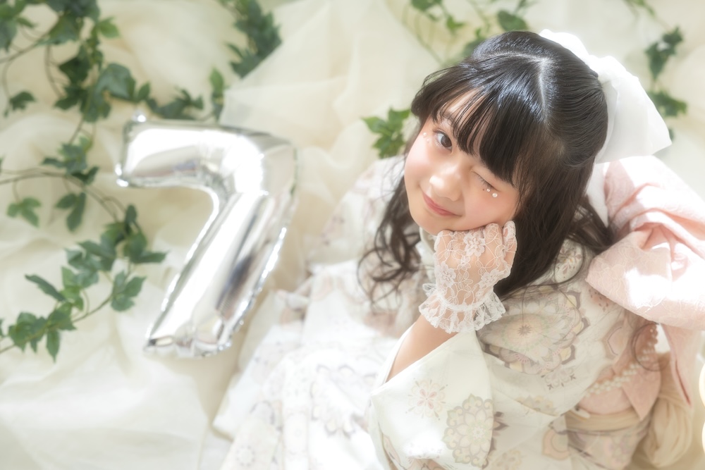 七五三 ガーリー 着物 可愛い かわいい 誕生日