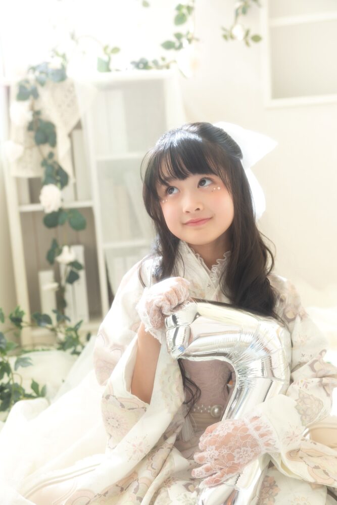 七五三 ガーリー 着物 可愛い かわいい 誕生日