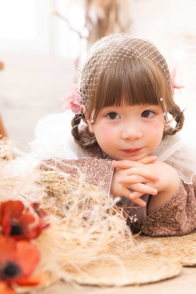 撮影 スタジオ 女の子 桜 着物 七五三