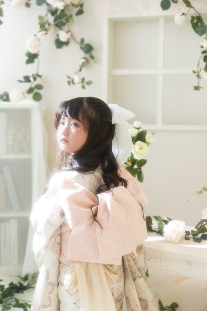 七五三 ガーリー 着物 可愛い かわいい