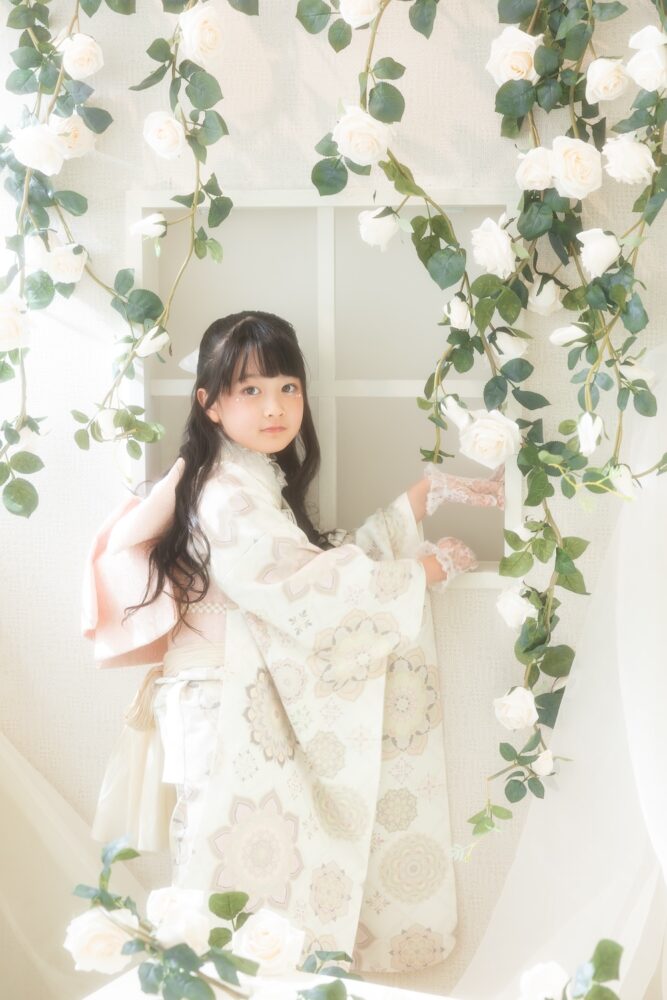 七五三 ガーリー 着物 可愛い かわいい