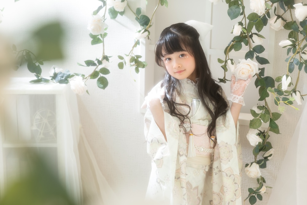 七五三 ガーリー 着物 可愛い かわいい