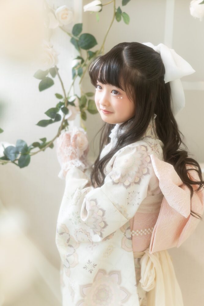 七五三 ガーリー 着物 可愛い かわいい
