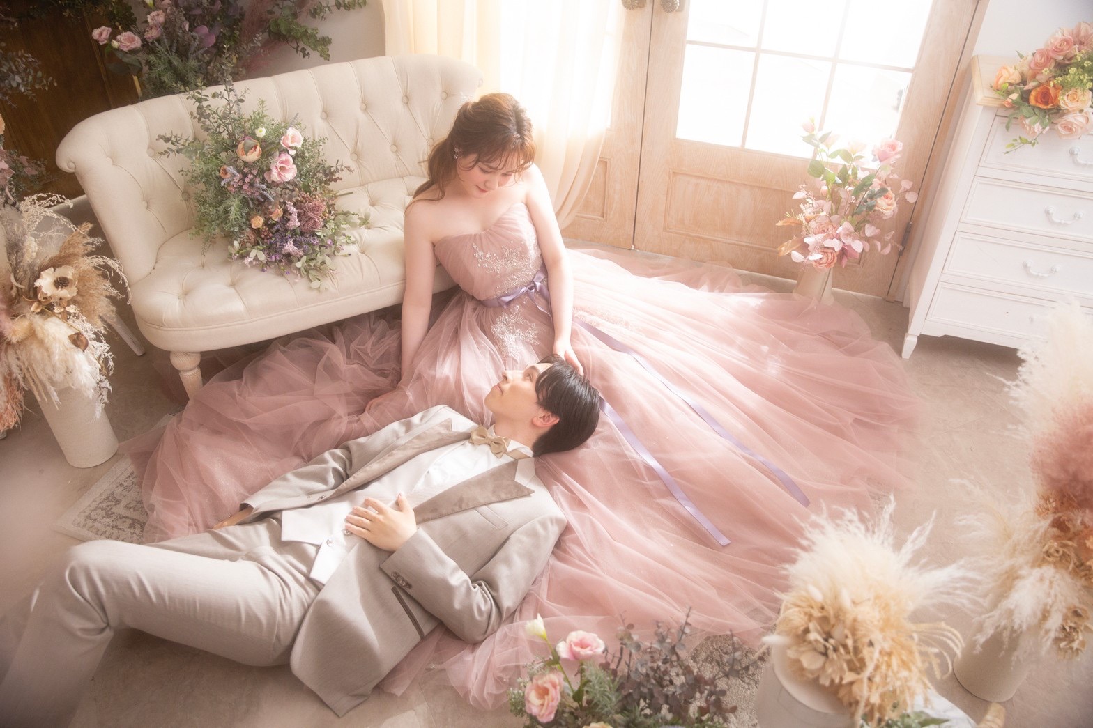 千葉のフォトウェディング・スタジオで前撮り♡