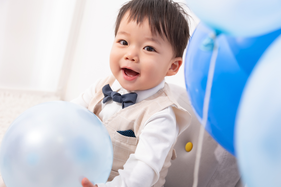 【 new visual 】サムシングブルーがコンセプトのビジュアルが登場！「12th blue balloon」で1歳記念を残しませんか？