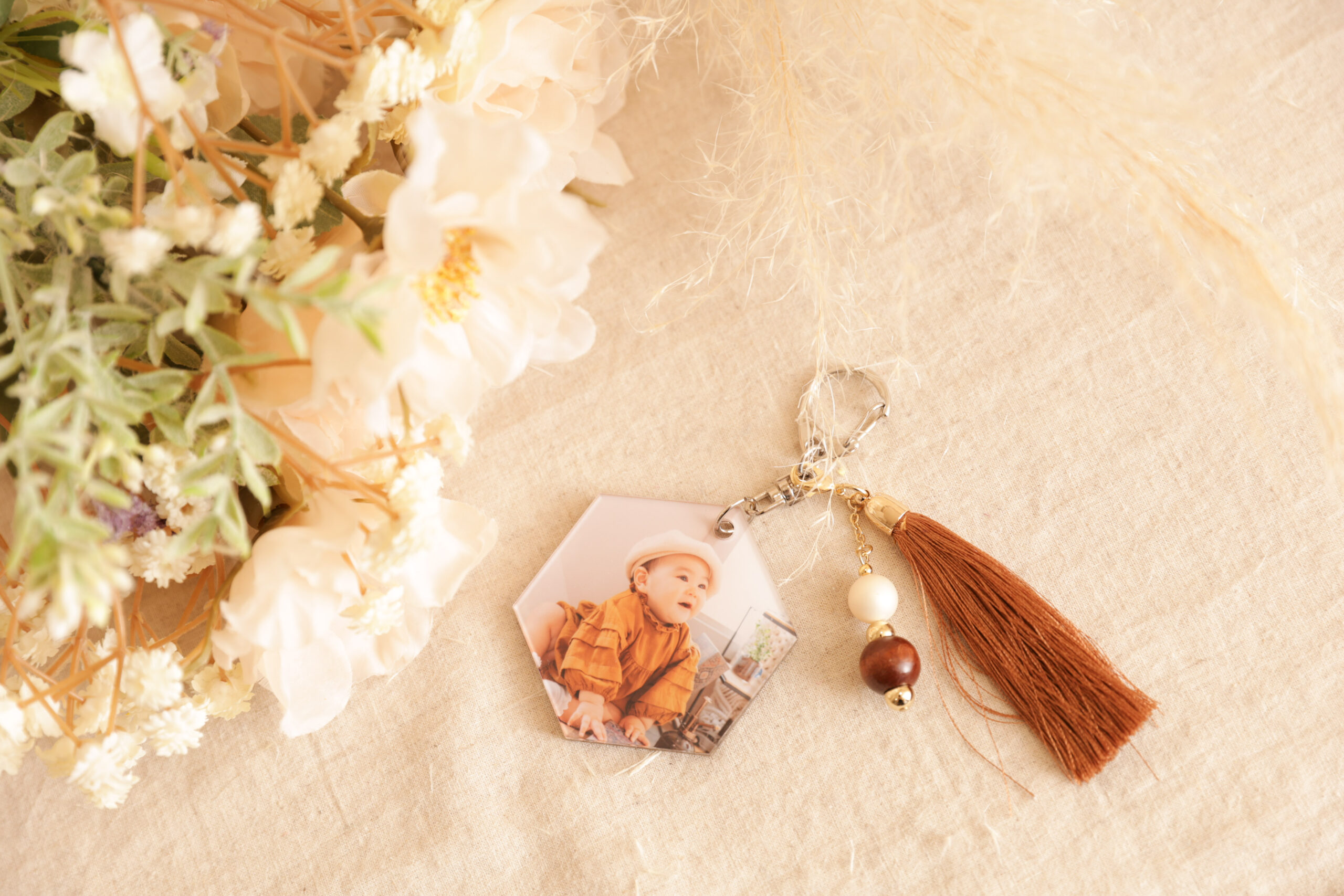 ママのバッグに付けたい🎶 今きてる!「フォトチャーム」が入学記念に大人気