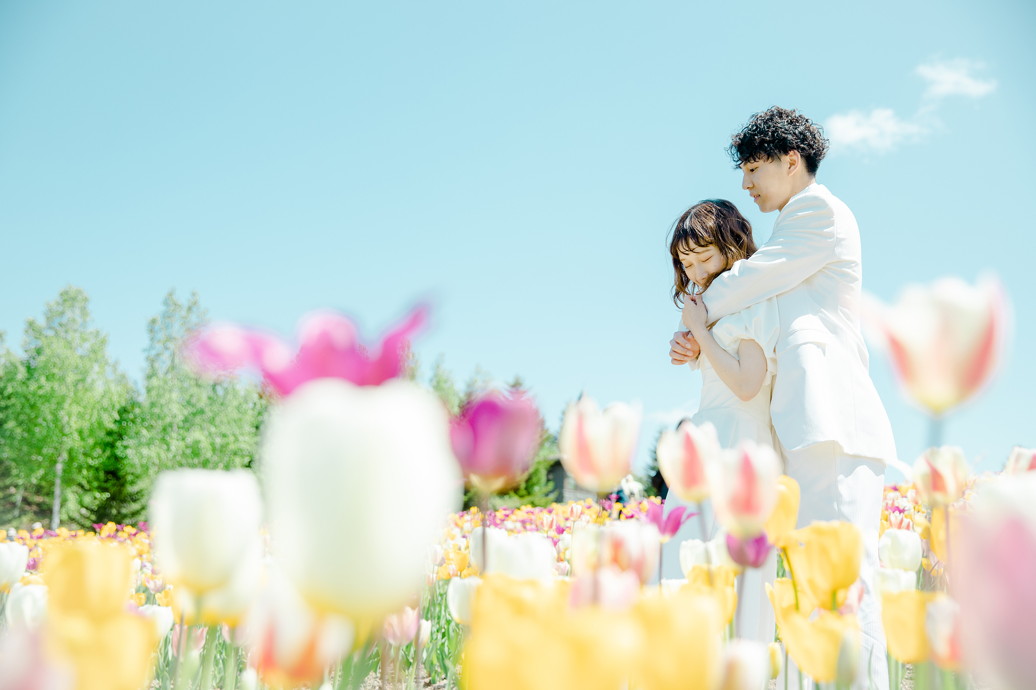 ทุ่งดอกไม้ซัปโปโรคือเวทีของคุณ เก็บภาพ Pre-wedding ที่ดีที่สุดในฤดูใบไม้ผลิ | Shashin Kobo Palette