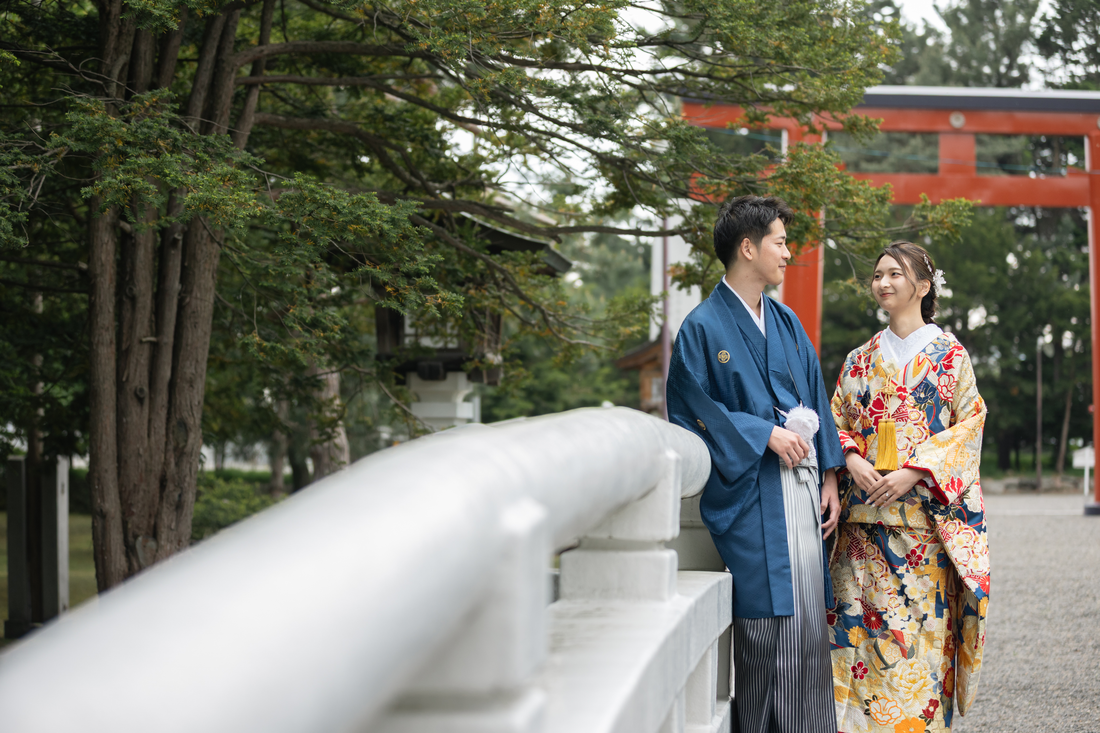 【旭川で和装フォトウェディング】憧れの神社ロケーション撮影で叶える特別な一日♡