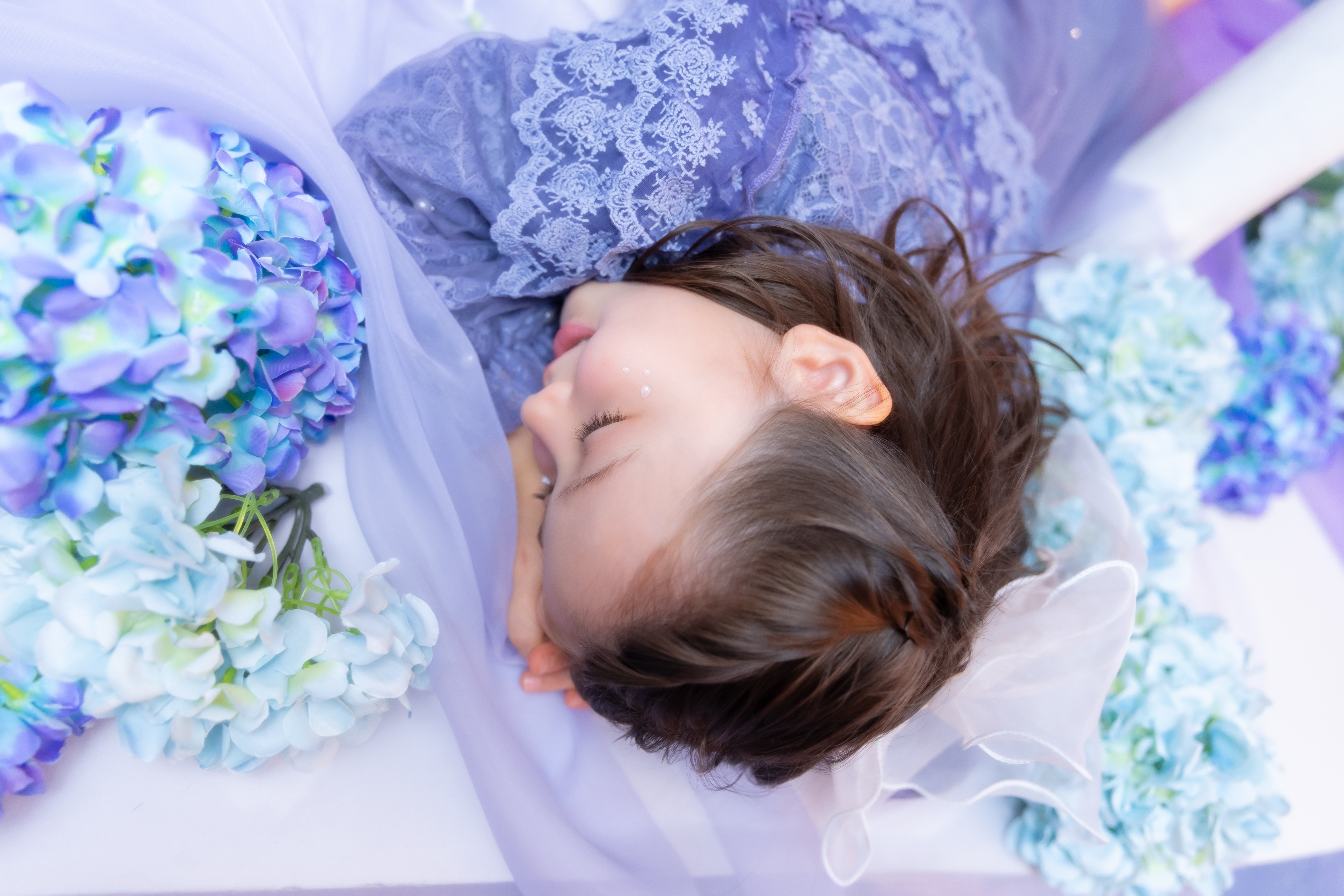 【七五三】7歳の新ビジュアル『hydrangea』が登場!紫陽花と星空に包まれる幻想的な世界観にうっとり♡✨