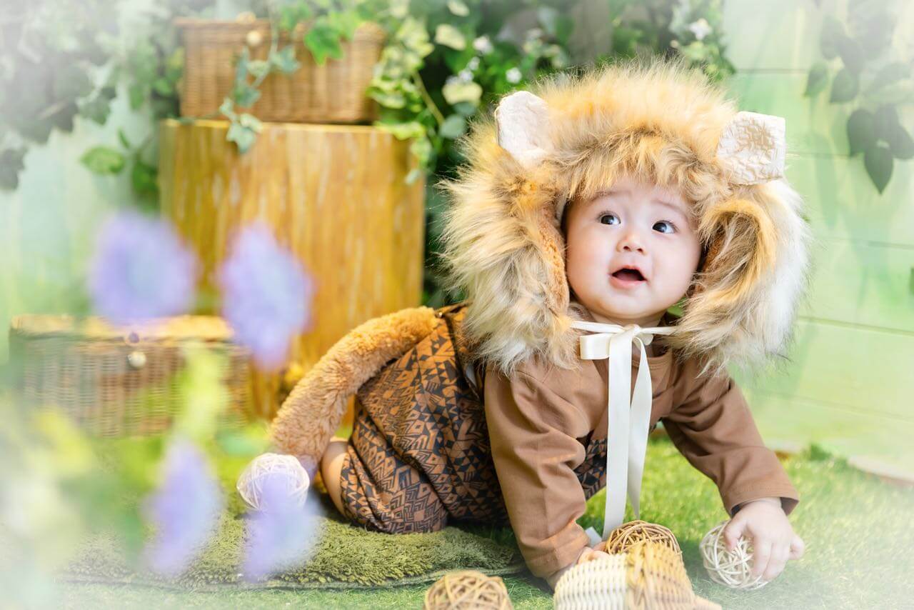 【100日・ハーフ・1歳】動物に変身!札幌で人気の「着ぐるみ」衣装で残す可愛い百日写真♡