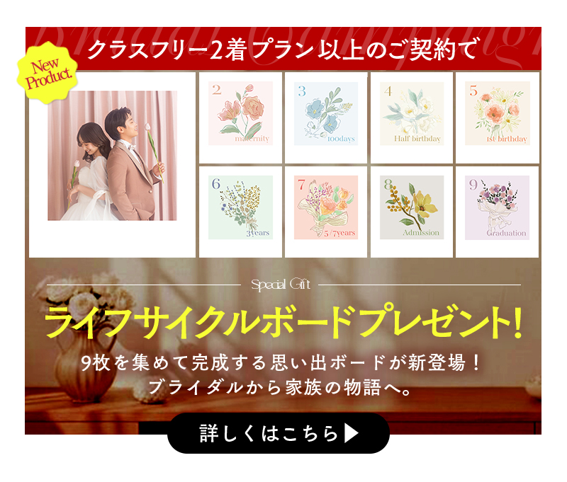 【新商品】結婚記念を彩る、ライフサイクルボードが登場。専属デザイナーが手掛けるオリジナルデザインで新発売!