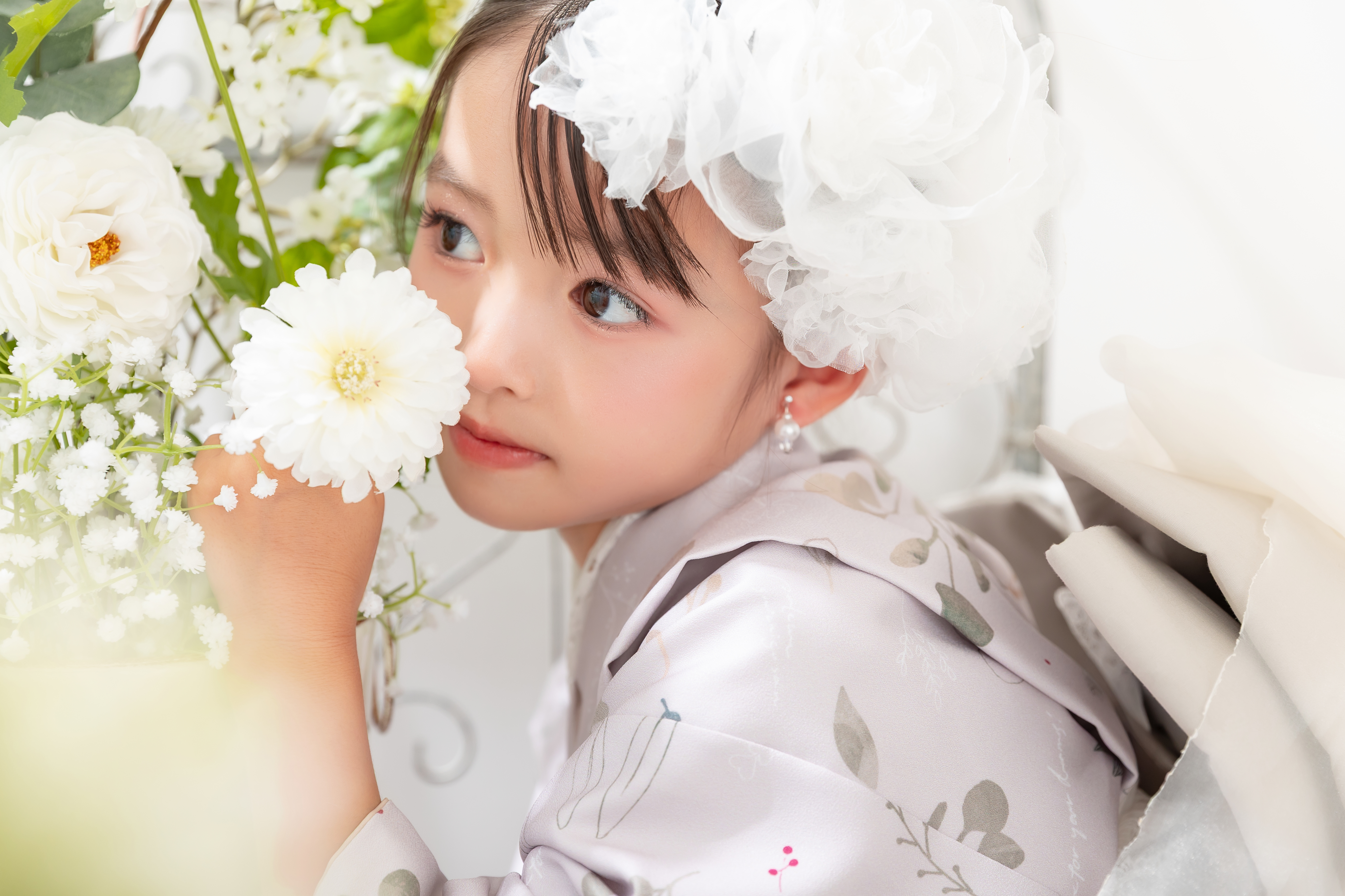 札幌で7歳女の子の七五三!帯結びとヘアセット